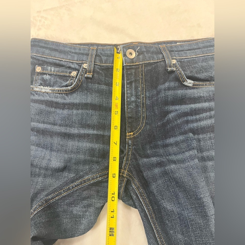 rag & bone Dre Low-Rise Slim Boyfriend Jeans - Harper Wash - Size 27 - Picture 6 of 12